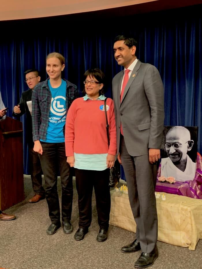 Photo of two constituents standing next to Representative Ro Khanna